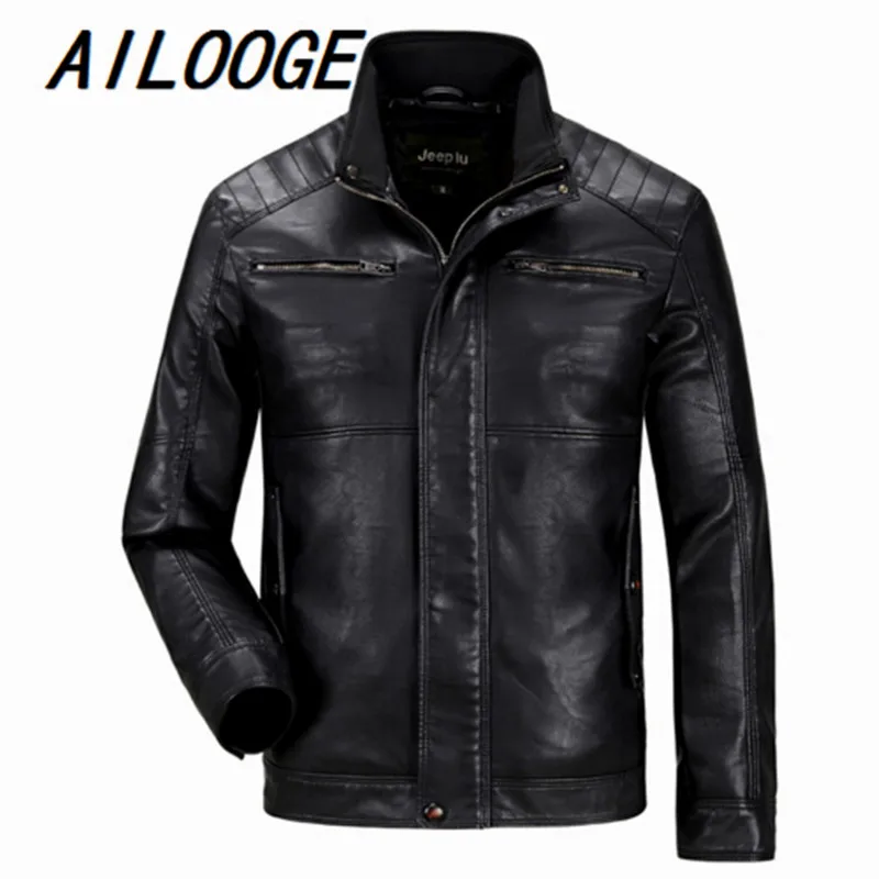 Куртка мужская из искусственной кожи размер M 3XL|leather jacket men|artificial leather jacketleather |