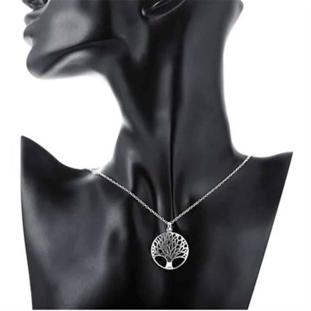 Высококачественное ожерелье из стерлингового серебра 925 пробы милое женское