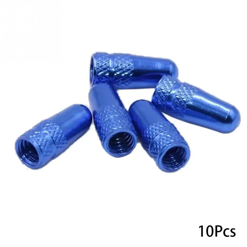 blue Запчасти для велосипедов 10 шт. колпачок на клапан PRESTA Велосипед Fixie MTB колесо с ниппелем типа Presta обода шины шток воздушный клапан крышка s Пылезащитная крышка горячая распродажа - Цвет: blue