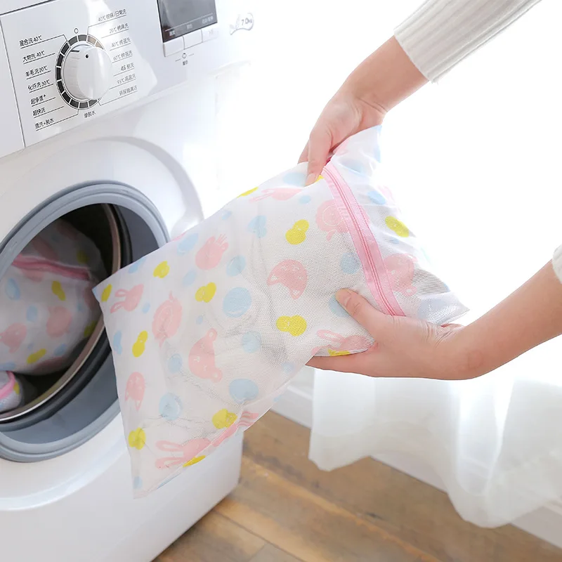 Нейлоновые сумки для белья на молнии 5 размеров утолщенные сетчатые стиральной