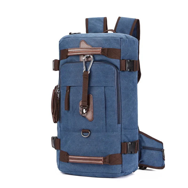 Мужской холщовый рюкзак Mochila Большой Вместительный багажный дорожный сумка