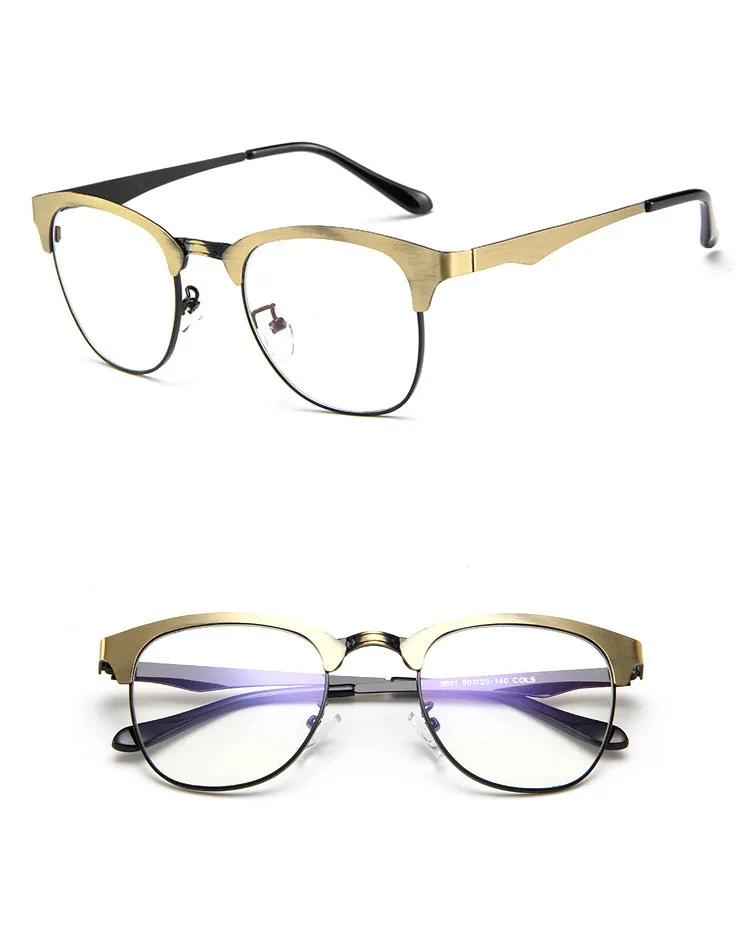 Мужчины Очки Рамка Половина Обода Оптический Женщины для Близорукости Чтения |