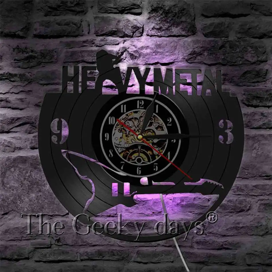 Electric Guitar Design Vinyl Record Wall Clock - Get Unique Home Room Or Office Decor-Musical Instruments Modern Art | Дом и сад