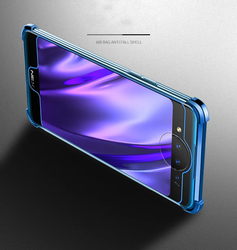 NEX2 3D Laser Elec-покрытие чехол с "воздушной подушкой" для Vivo NEX 2 Чехол 6,39 ''анти-шок прозрачный 2-экран для VIVO Nex 2 Nex2 крышка Капа