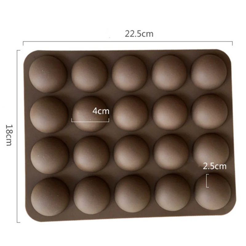 Инструменты для торта не прилипающие мини трюфели в форме 20 шаров силиконовая