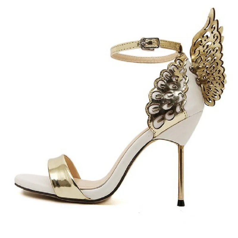 Новая обувь Женские сандалии Летние туфли-лодочки на высоком металлическом