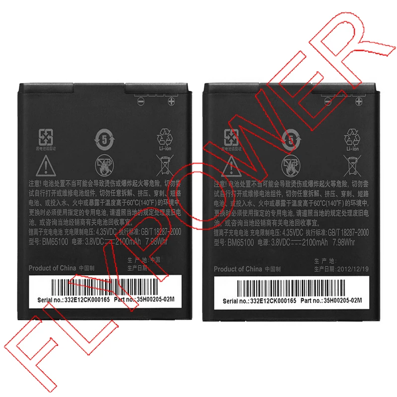 Для HTC Desire 601 619D 6160 700 709D 7088 7060 603E E1 2100 мАч BM65100 Батарея Замена Бесплатная доставка 100%