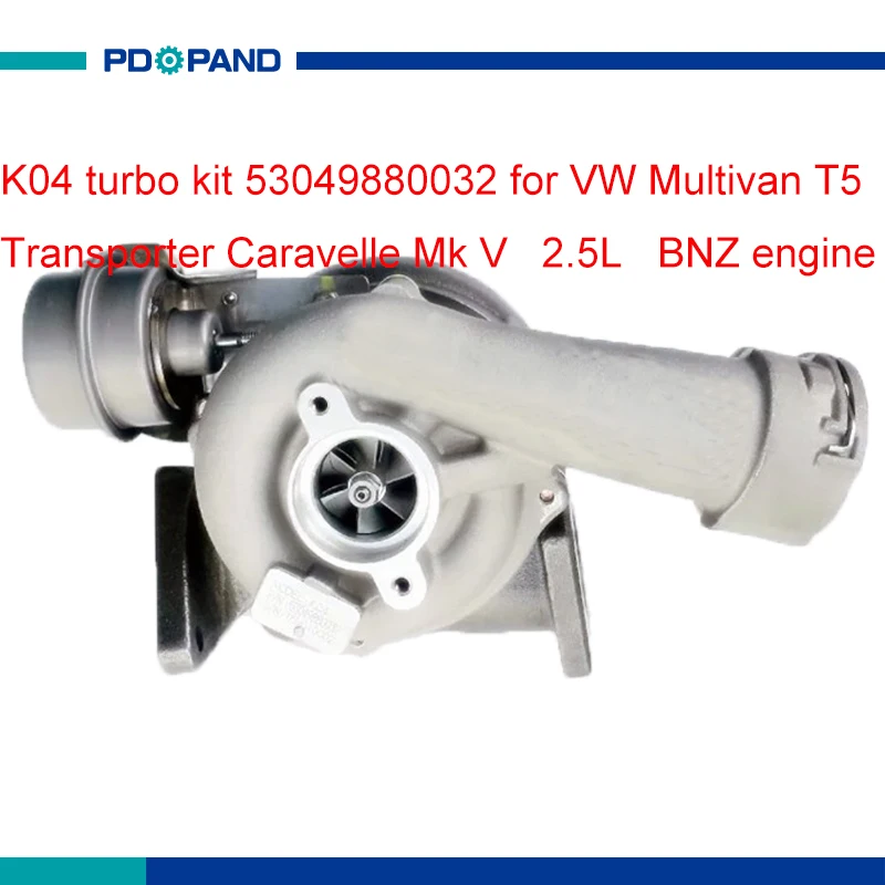 Комплект турбонагнетателя двигателя K04turbocharger supercharger 53049880032 для дизельного VW T5