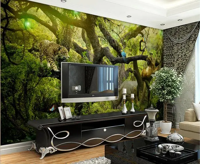 3d обои на заказ современные с животными | Обустройство дома