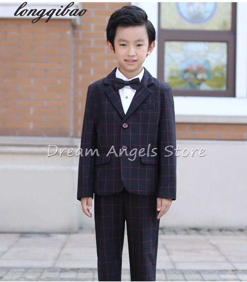 Лидер продаж 2017 года блейзер в красную клетку наивысшего качества для мальчиков 5