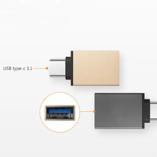 USB C адаптер для синхронизации данных Type с разъемом 3 0 OTG телефона Macbook алюминиевый
