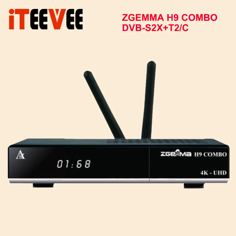 Новинка 2019 года 4K UHD ZGEMMA H9 обнаружитель Linux OS 2 * WiFi внутренний 1 Ci Plus DVB S2X + T2/C Двойные