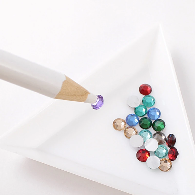 5PCS 3D Design White Nail Art Salon Rhinestones Gems Picking Painter Pencil Pen Dotting Tools Kit | Красота и здоровье