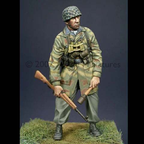 1/35 десантник с 2 различными головками набор из смолы солдат GK военная тема