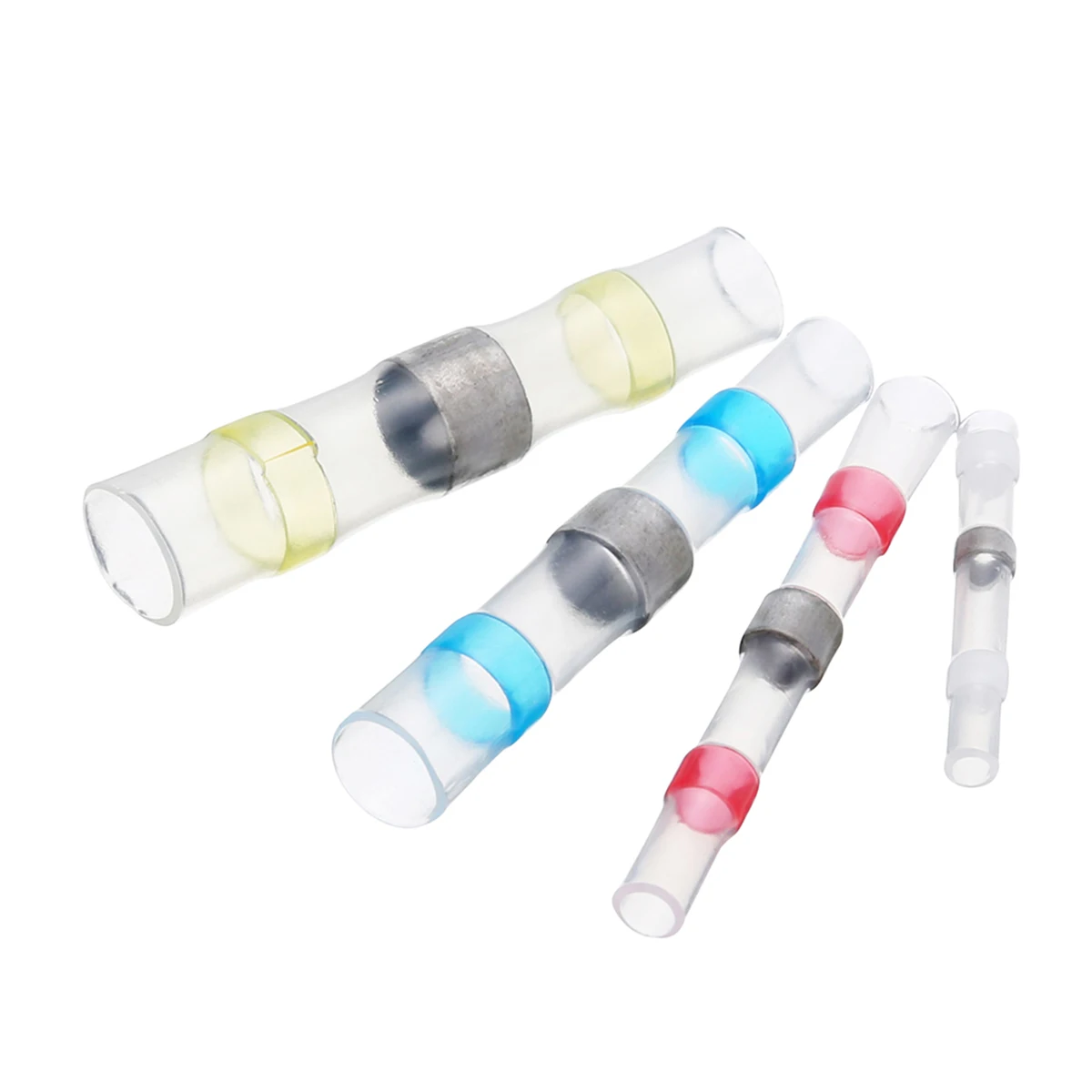 100 шт. смешанные термоусадочные клеммы для сортировки водонепроницаемые трубки