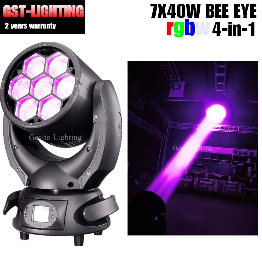Бесплатная доставка 2 шт./лот Sharpy mini bee eye movinghead 7 шт. 40 Вт 4в1 rgbw wash stage light|Эффект