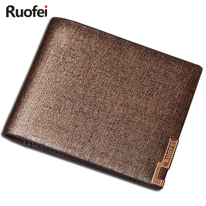 

2019 men Leather Brand Luxury Wallet Vintage Minimalist Short Slim Male Purses Money Clip Credit Card Dollar Price