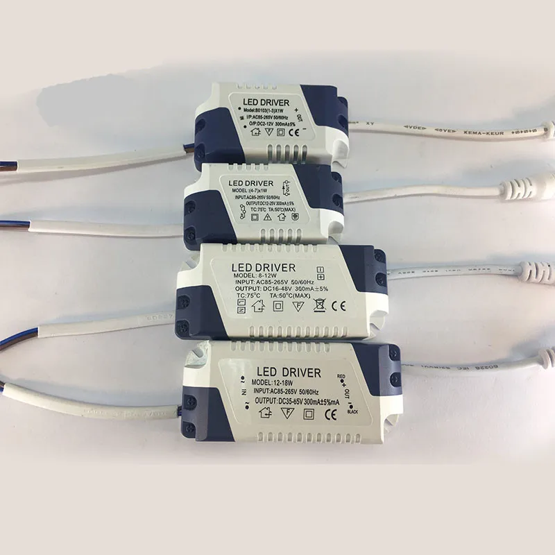 AC85 265V светодиодный драйвер адаптер Питание светильник ing трансформатор 300mA 1 3 Вт 5