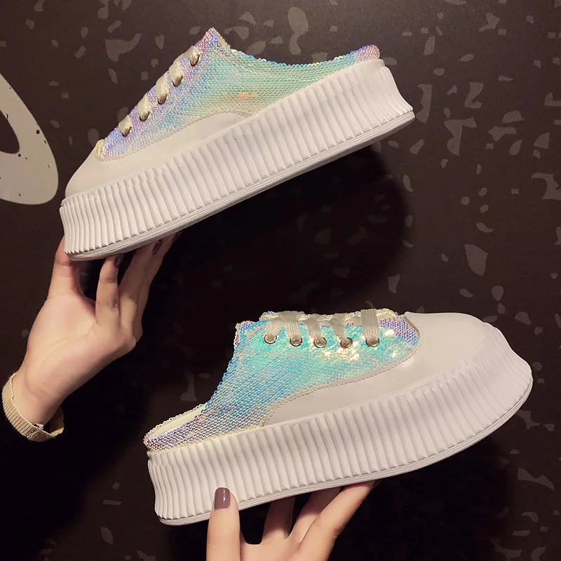 Модные высококачественные Босоножки на платформе Для женщин круглый свет