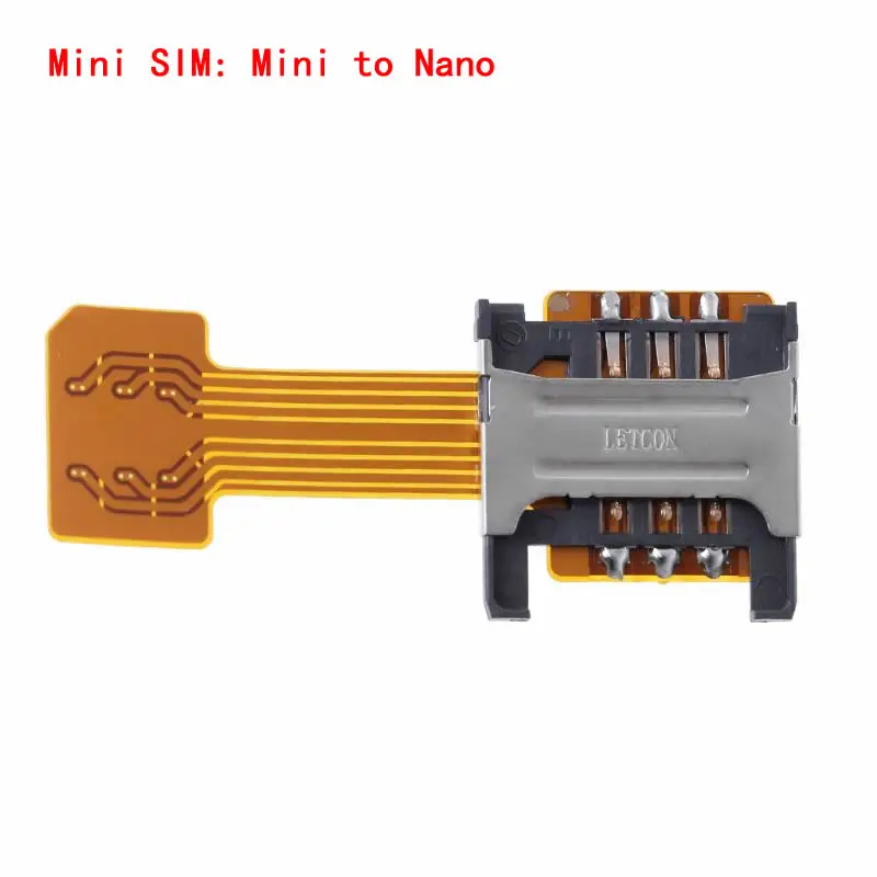 Гибридный двойной sim-карты Micro SD адаптер Micro SIM адаптер для LG V20 V30 V30S ThinQ V34 X cam X power 2 X venture - Цвет: Mini to nano