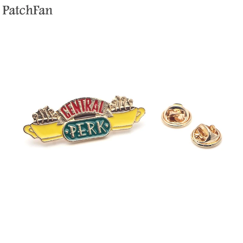 Patchfan друзья ТВ шоу центральный Перк цинковый галстук забавные булавки броши для рюкзака, одежды для мужчин и женщин Декоративные значки медали A1466 - Цвет: 10