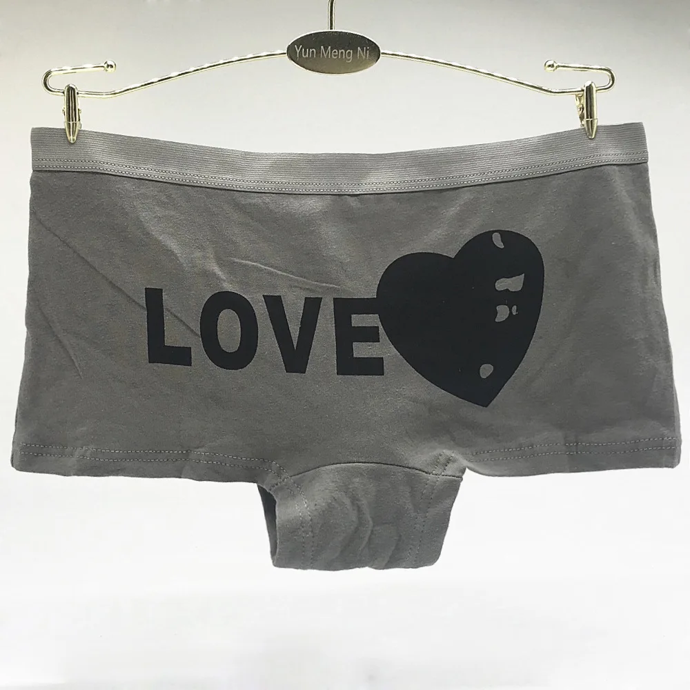 Женские хлопковые трусы с принтом Love 6 шт./лот M/L/XL|briefs cute|ladies pantiespanties women |