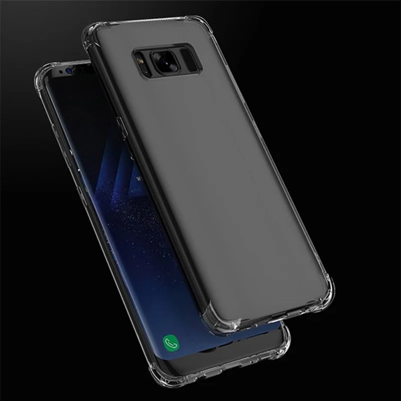 Чехол для мобильного телефона ударопрочный плотный прозрачный Samsung S8 S9 Plus Note8