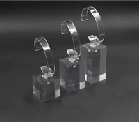 3pcsset clear acrylic watch display stand holder with c circle