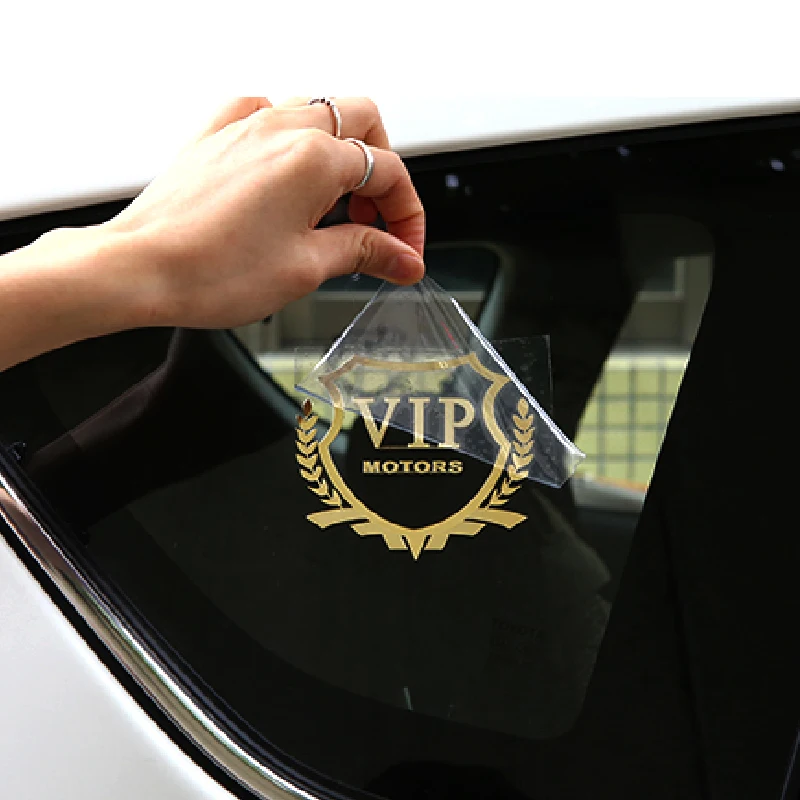 1 шт. серебристо-Золотой Металл VIP большая дверь логотипа автомобиля стикер