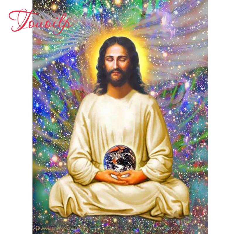 

Touoilp "Jesus"diamond embroidery puzzles 5d diamond painting sale for mosaic picture of rhinestones cross-stitch kit Pattern