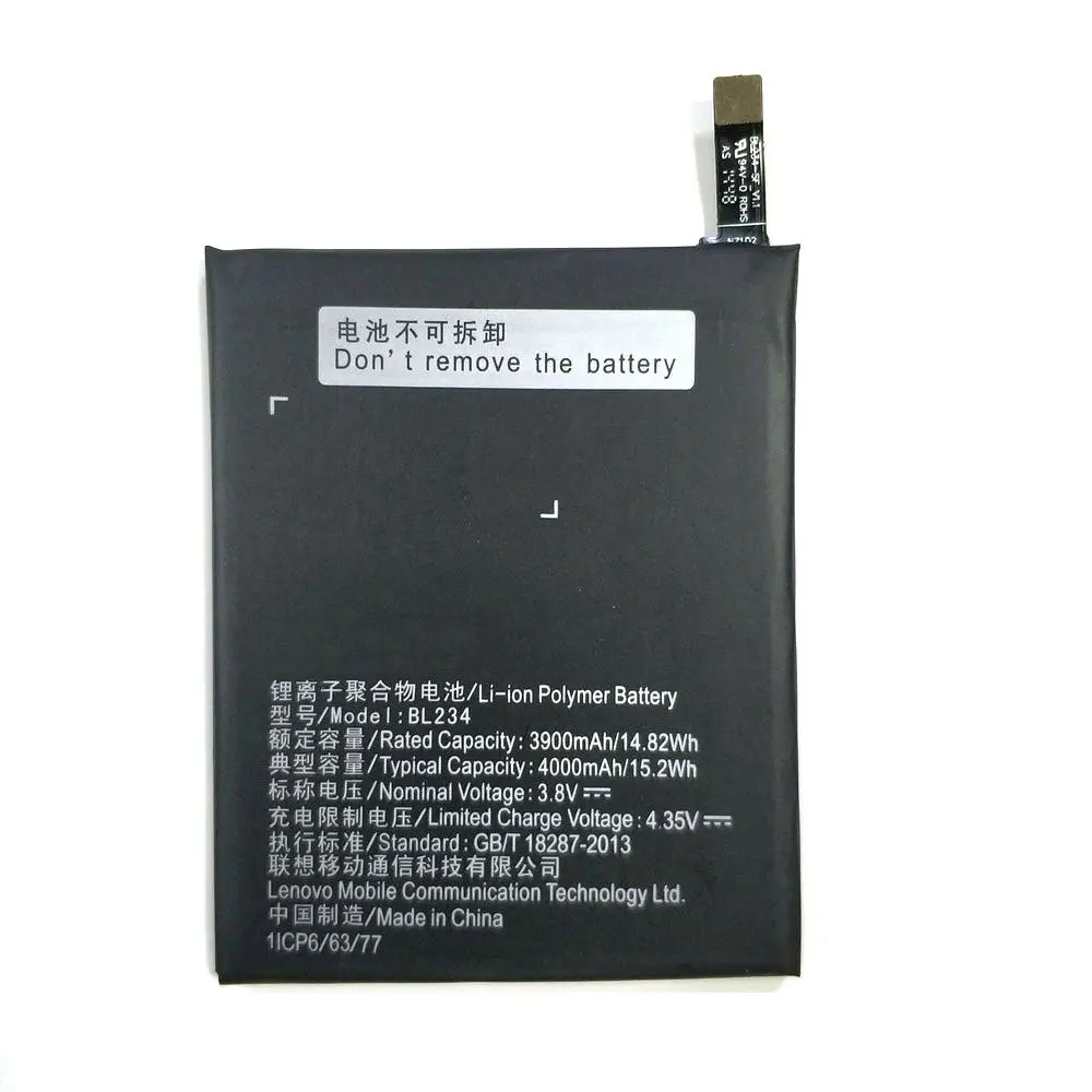 Новый высококачественный литий-ионный аккумулятор BL234 на 4000 мАч для Lenovo P70 P70t P70-T