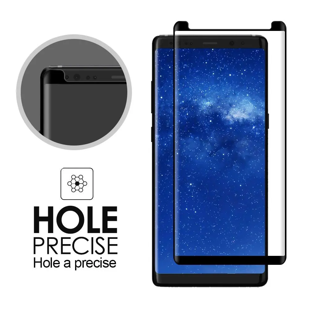 Закаленное стекло для Samsung Galaxy S8 Plus 3D круглая изогнутая Защитная пленка Note 8