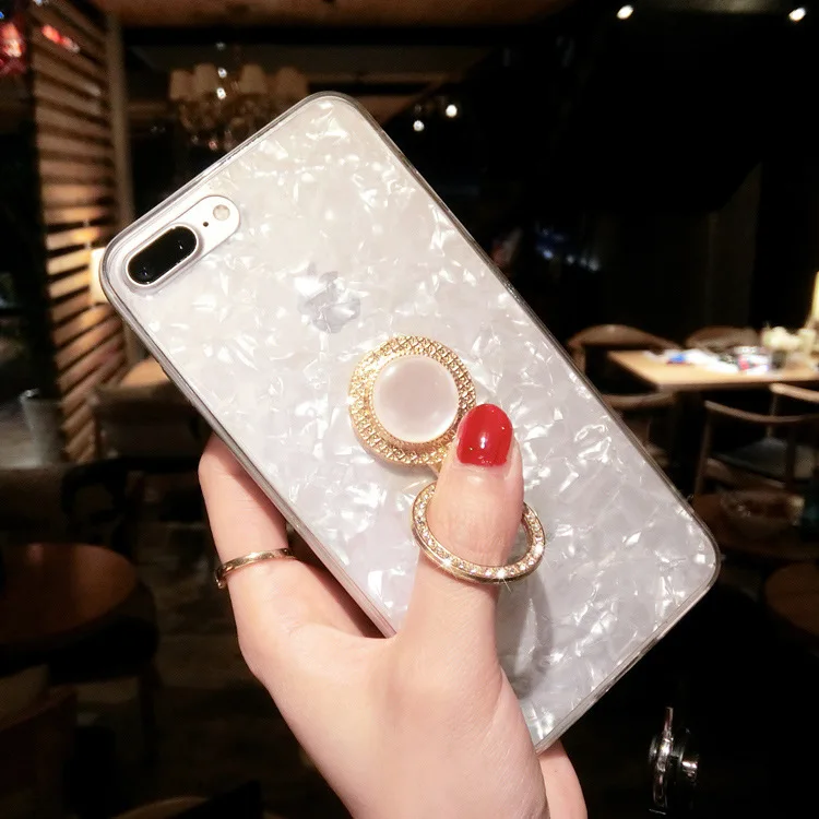 Модный чехол с раковинами 3D Твердый любящим сердцем для iPhone X XS Max XR 6 6S 7 8 Plus