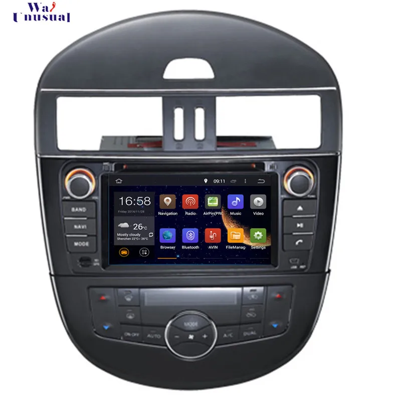 WANUSUAL 7'' Octa Core 32G Android 6.0 GPS Navigation for Nissan Tiida 2011 2012 2013 2014 2015 2016 2017 Versa 2011- | Автомобили