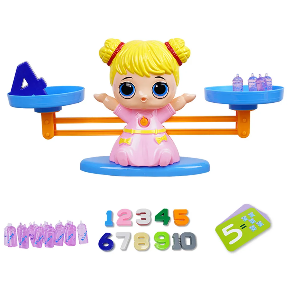 

Educational Toys Children's Gift Learn Balance Math Game Toys for Girls and Boys Cartoon Toy Balance Scale Children's Toys #40