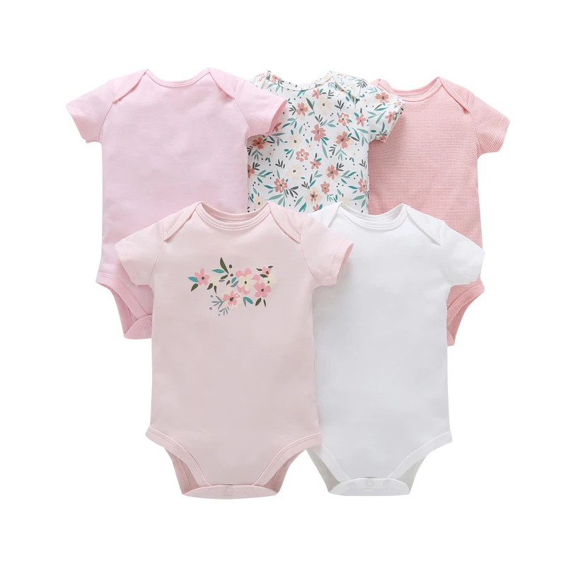 

Newborn Baby Girl Summer Romper Bow-Knot Bird Baby Rompers Baby Jumpsuit 2018 High Quality Baby Girl Summer Clothes 5pcs Set