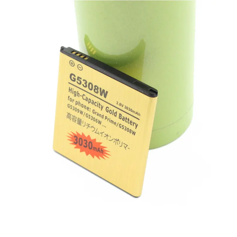 Ciszean 2x3030 mAh запасная батарея золотого цвета для Samsung Galaxy Grand Prime G530F G531F G5308W J5 (2015) J500F