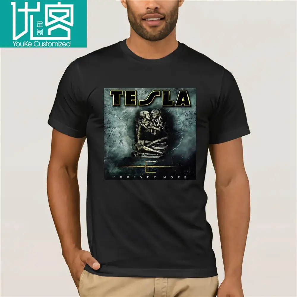 New Popular Tesla Forever More Metal Rock Band Legend Men's Black T-Shirt S-3XLFashion Summer Top Tee White Style | Мужская одежда