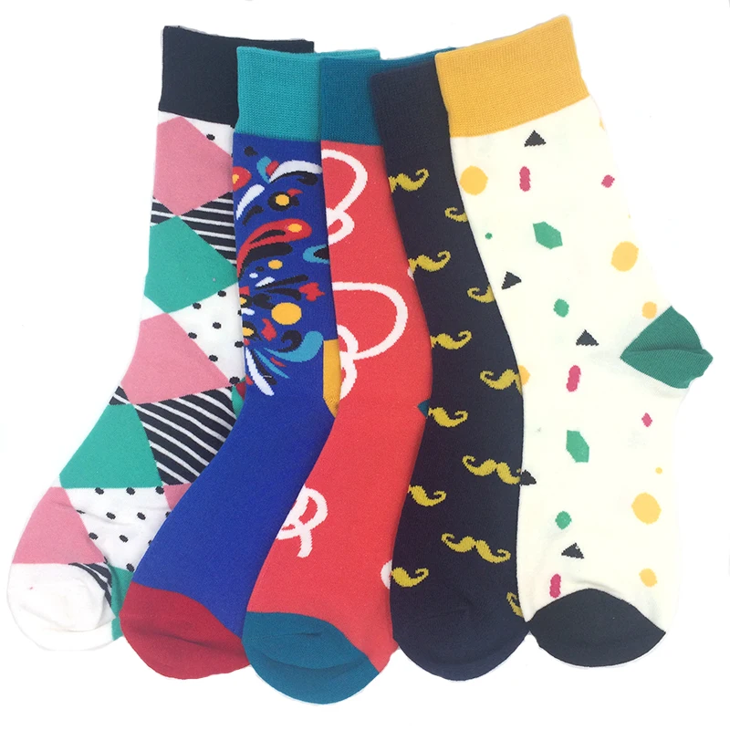 Бесплатная доставка чесаный 80% Хлопковые фирменные носки Для мужчин Носки Harajuku