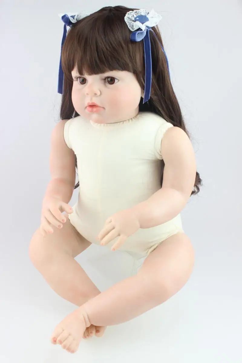 Реалистичная силиконовая кукла-реборн для девочек Мягкая кукла-младенец подарок