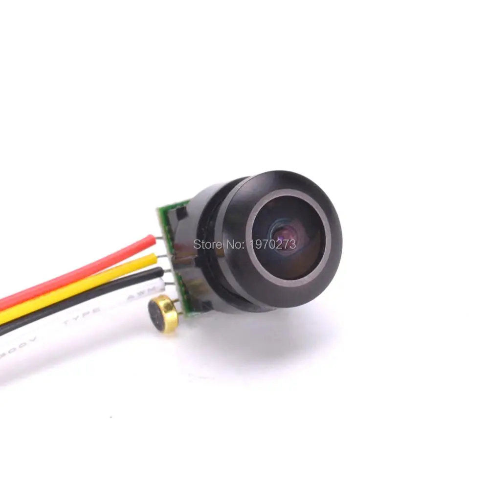 Сверхмаленькая цветная видеокамера FPV 1200TVL 120 градусов с аудио для квадрокоптера