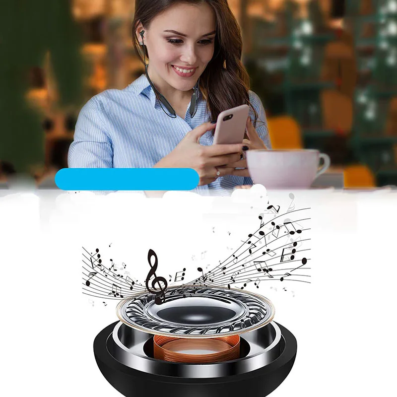Sports Bluetooth Earphones Stereo Support TF Card Bass Headset With Mic Volume Control Earplug Neckband Earpiece For Phone PC DJ |