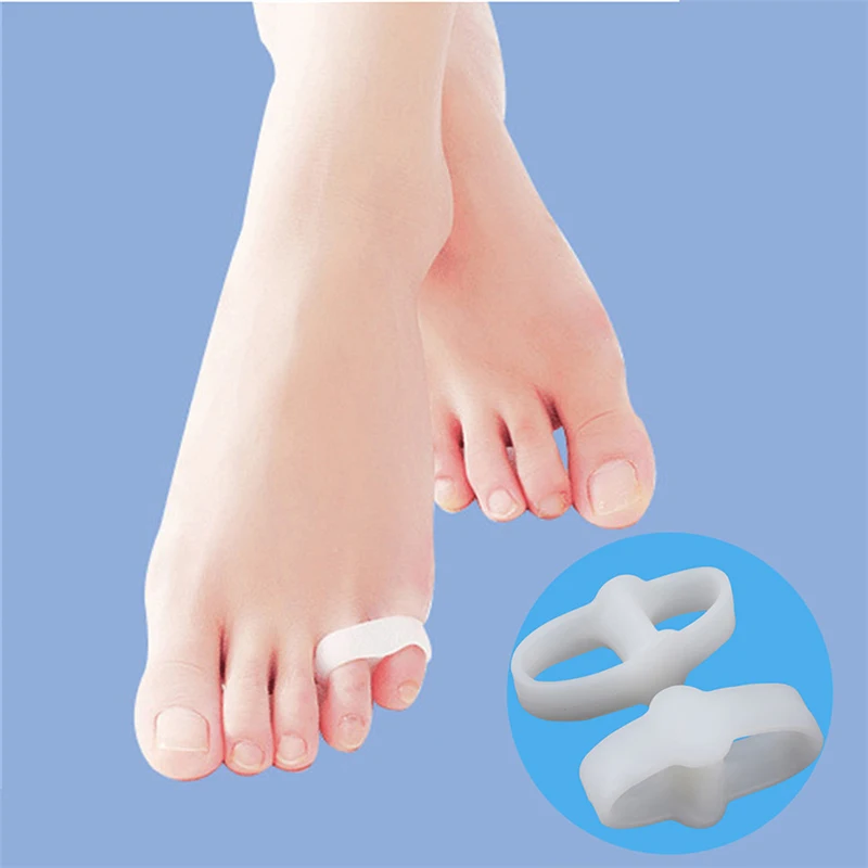 2 шт. силиконовый корректор для большого пальца Pinkie Valgus Bunion маленький сепаратор