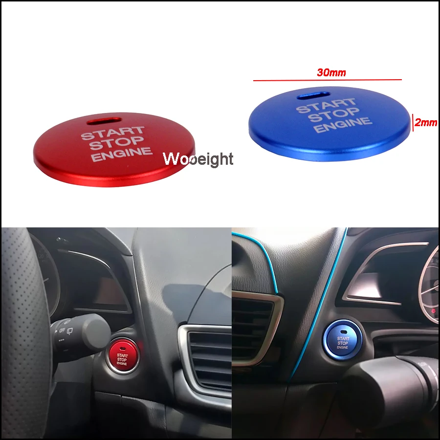 Car Start Engine Button Replace Cover STOP Key Accessories Switch Decoration Universal For Mazda 3 BM BN 6 GJ1 GL CX-4 CX4 CX-5 |