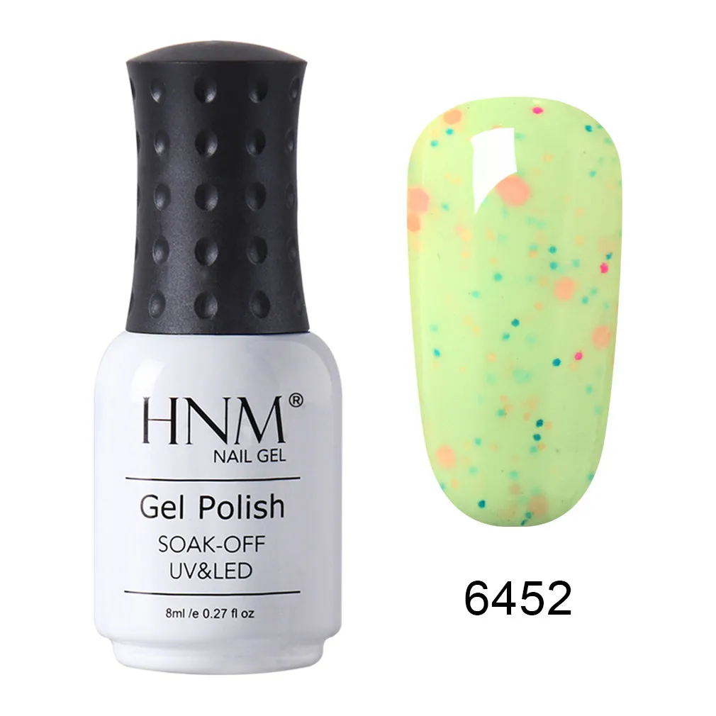 HNM 8 мл UV светодиодный молочный сыр гранулы ногтей карамельный цвет Soak Off