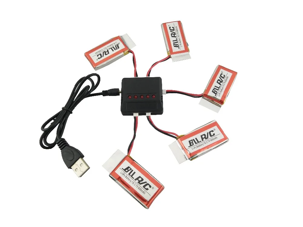 5 шт. 3 7 В 600 мАч Lipo батарея в 1 зарядное устройство для SYMA X5 X5C X5S X5SC X5SW WLtoys V931 SS40 FQ36 T32