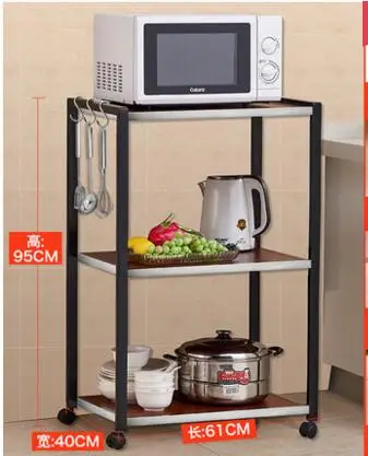 Multi-function kitchen rack. Microwave oven rack. Multi-layer stainless steel oven shelf..