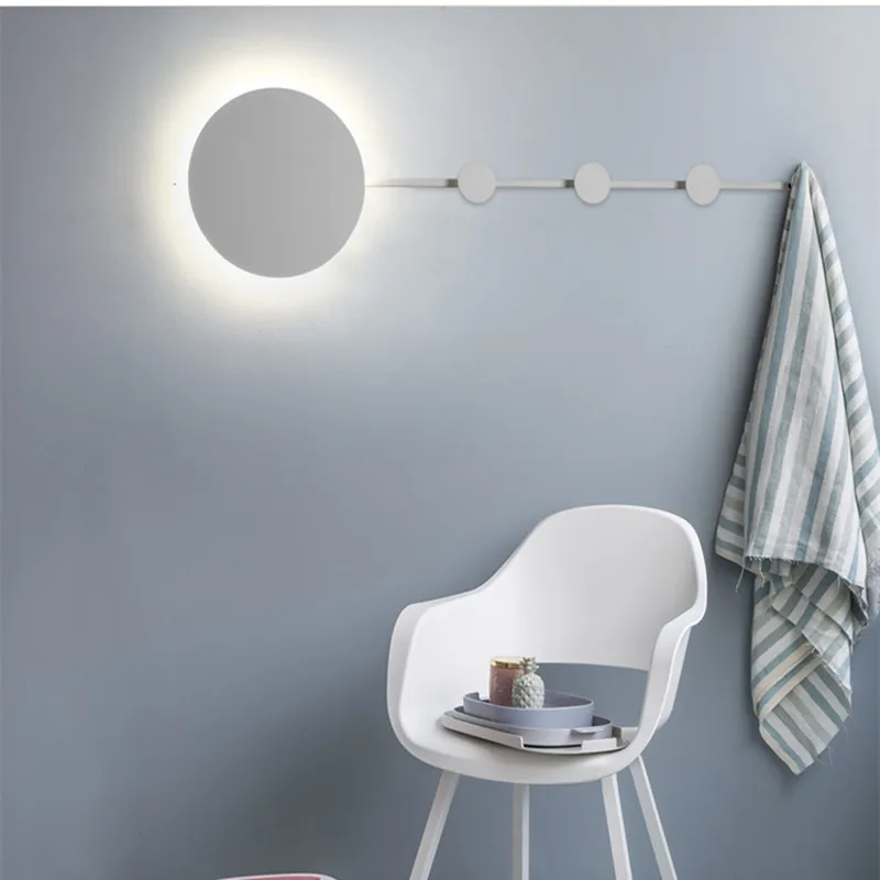 Современная модная стойка для одежды светодиодная настенная лампа креативная