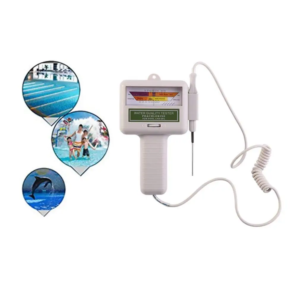 Портативный PH/CL2 цифровой электронный тестер уровня воды в аквариуме|Проверка
