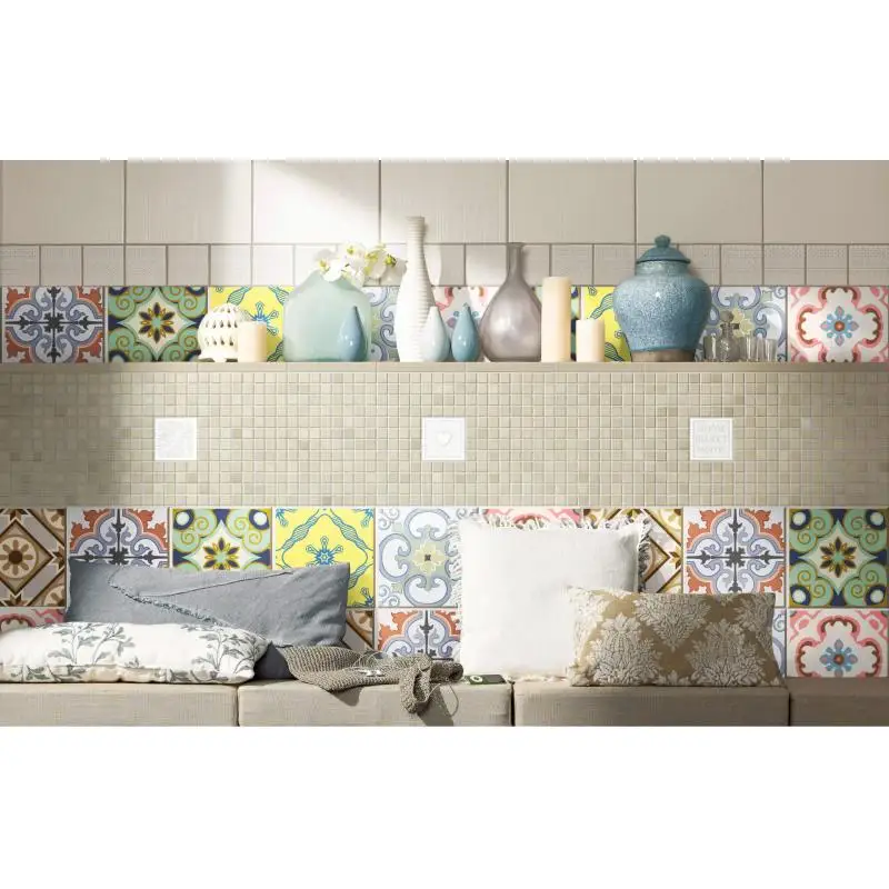 

Twenty Pcs/Set Wall Sticker Luxury European Bohemia Style Murals Art Stickers Adesivo De Parede Bedroom Living Room House Decor